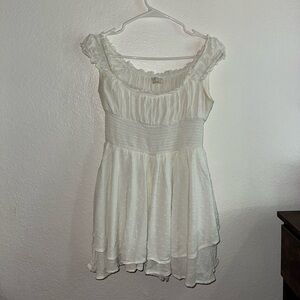 Urban Outfitters Cream Textured Blouse